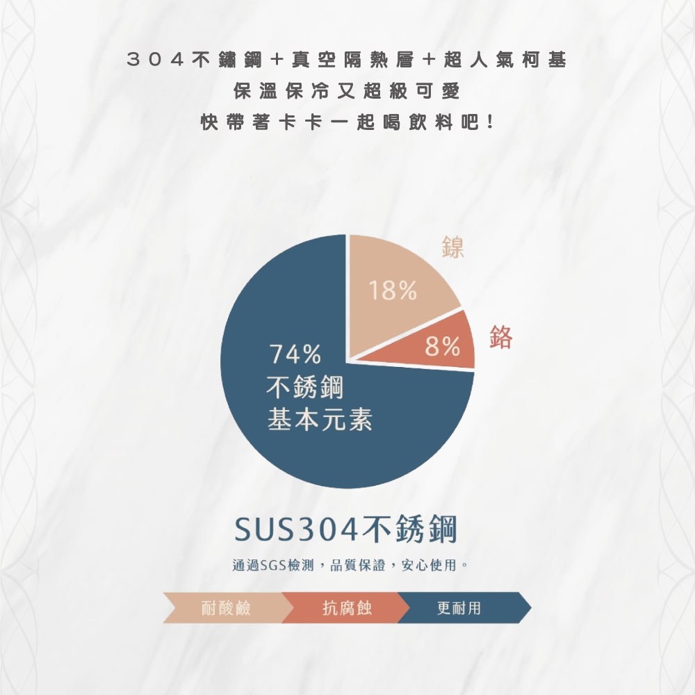 真空陶喜杯保溫瓶（柯基犬卡卡）