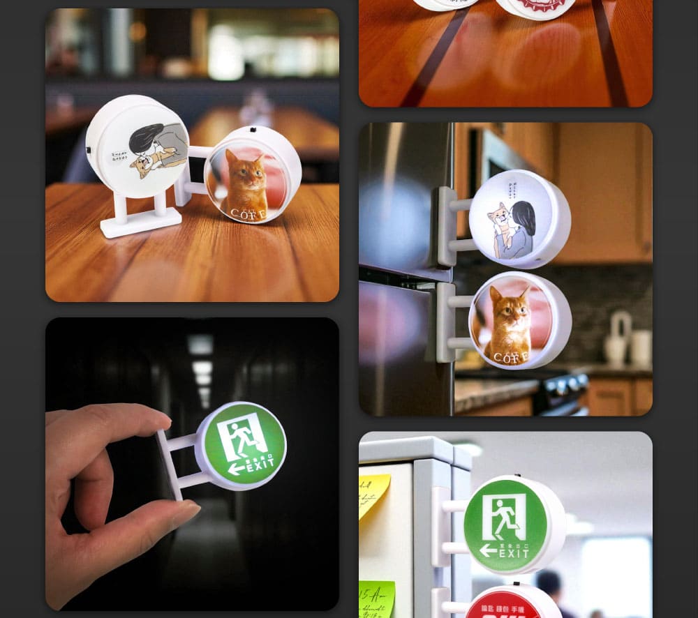 客製化磁吸 LED 招牌燈箱（圓形）