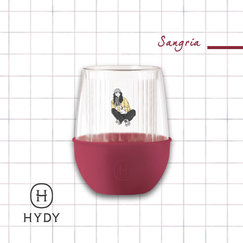 似顏繪 x HYDY 雙層玻璃蛋型杯（桑格莉亞）