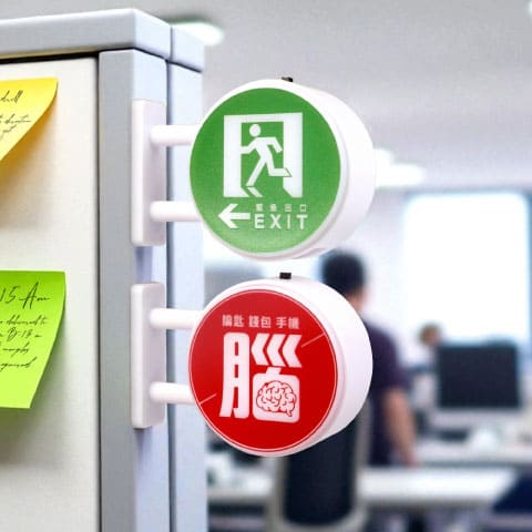 客製化磁吸 LED 招牌燈箱（圓形）