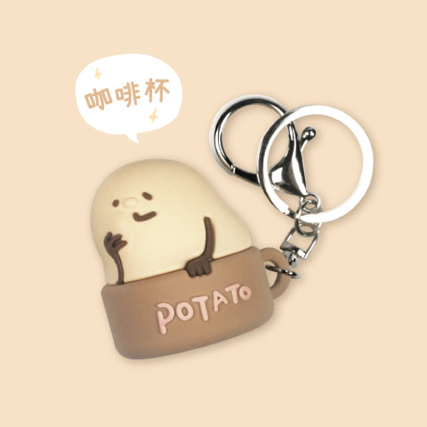 【限量】橡膠立體造型悠遊卡／一卡通（杯裡的鈴薯泥）