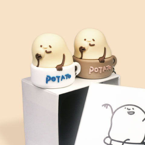 【限量】橡膠立體造型悠遊卡／一卡通（杯裡的鈴薯泥）