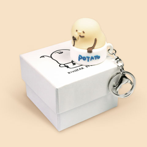 【限量】橡膠立體造型悠遊卡／一卡通（杯裡的鈴薯泥）