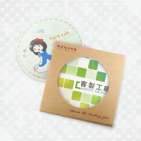 客製化陶瓷吸水杯墊（圓形）